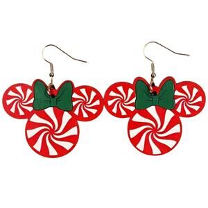 Mouse Candy Dangle Earrings  Christmas